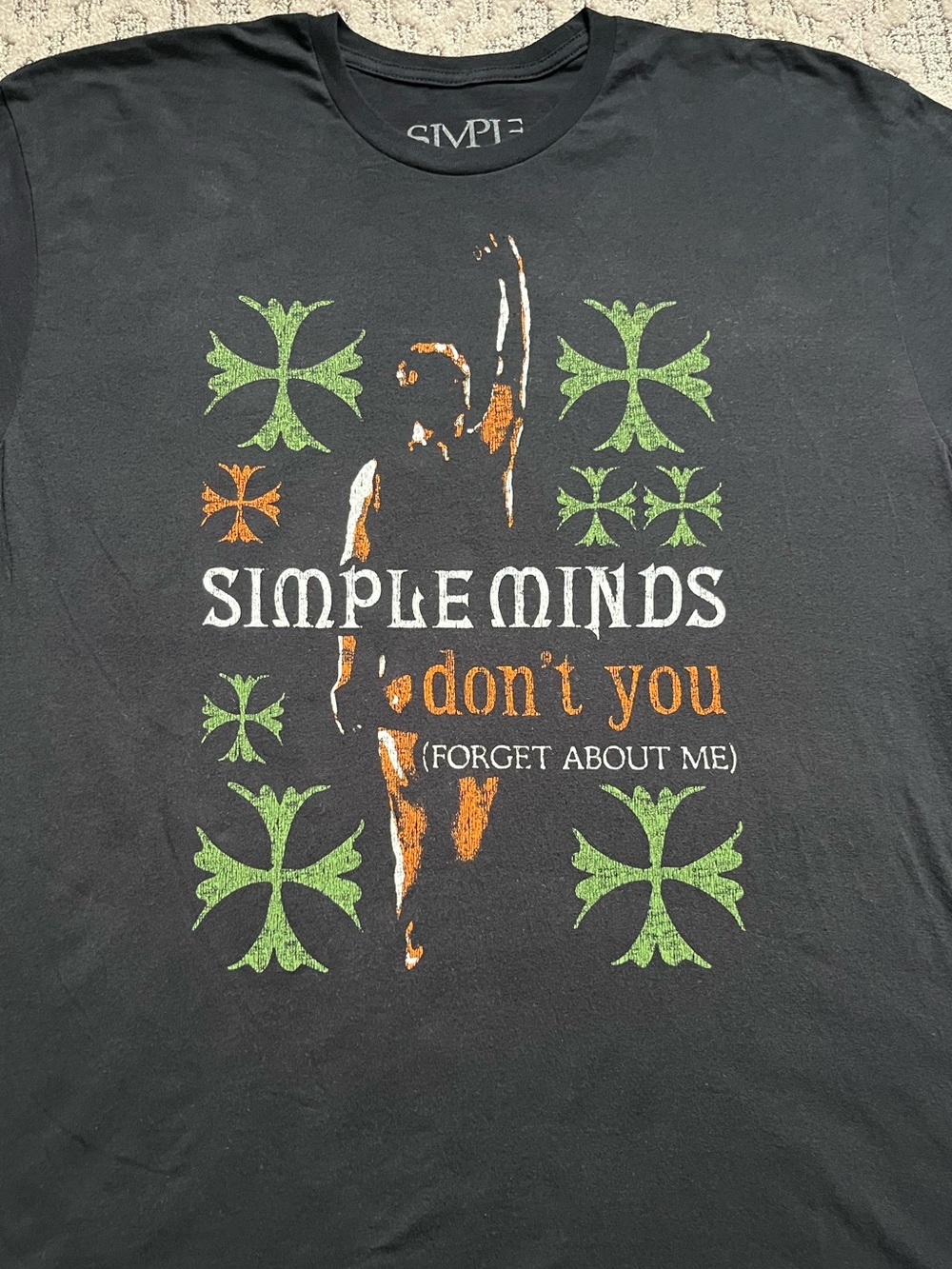 🎸 '25 Simple Minds Band Don't You Forget About Me Lyric Scotland Tee Shirt